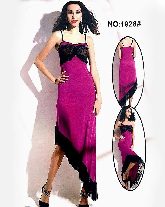 Valentine Hot Purple Long Nighty - 1928