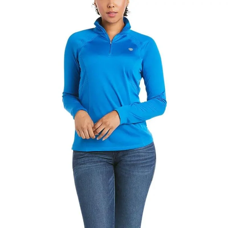 Ariat sunstopper 2.0 1/4 zip baselayer for ladies