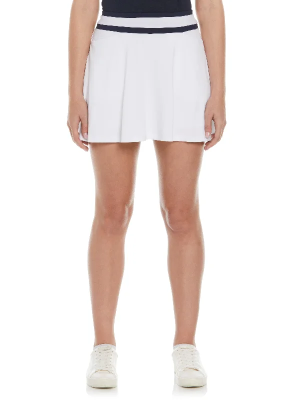 Women's 15" Color Block Flounce Golf Skort